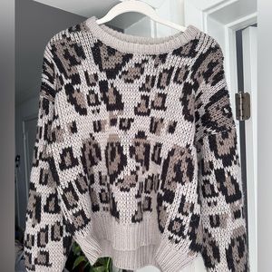 Cheetah Print Sweater